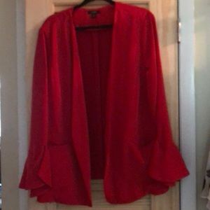 Alfani xxl red jacket with bell sleeve